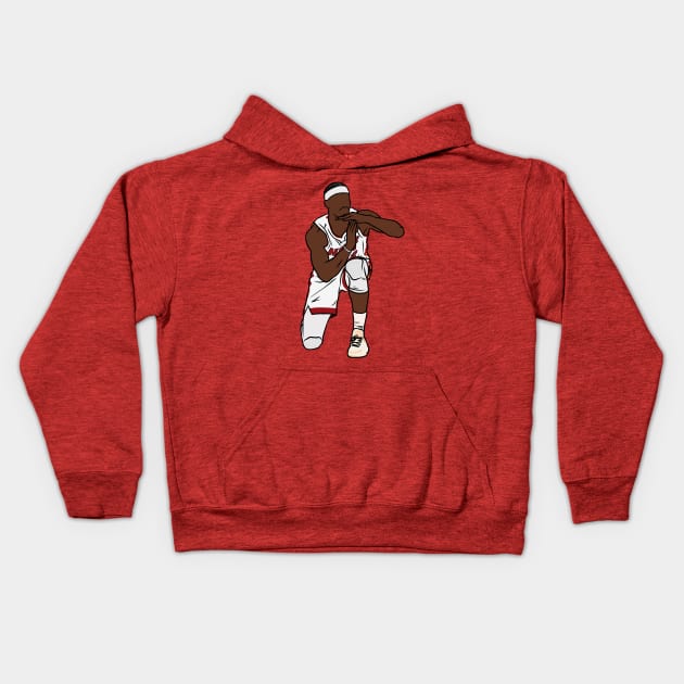 Jimmy Butler Timeout Celebration Kids Hoodie by rattraptees